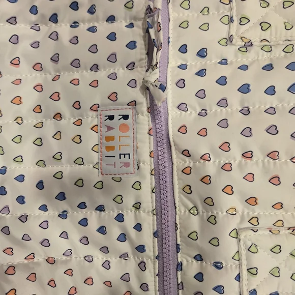 Roller Rabbit Colorful Heart Pattern Tote - Picture 4 of 5